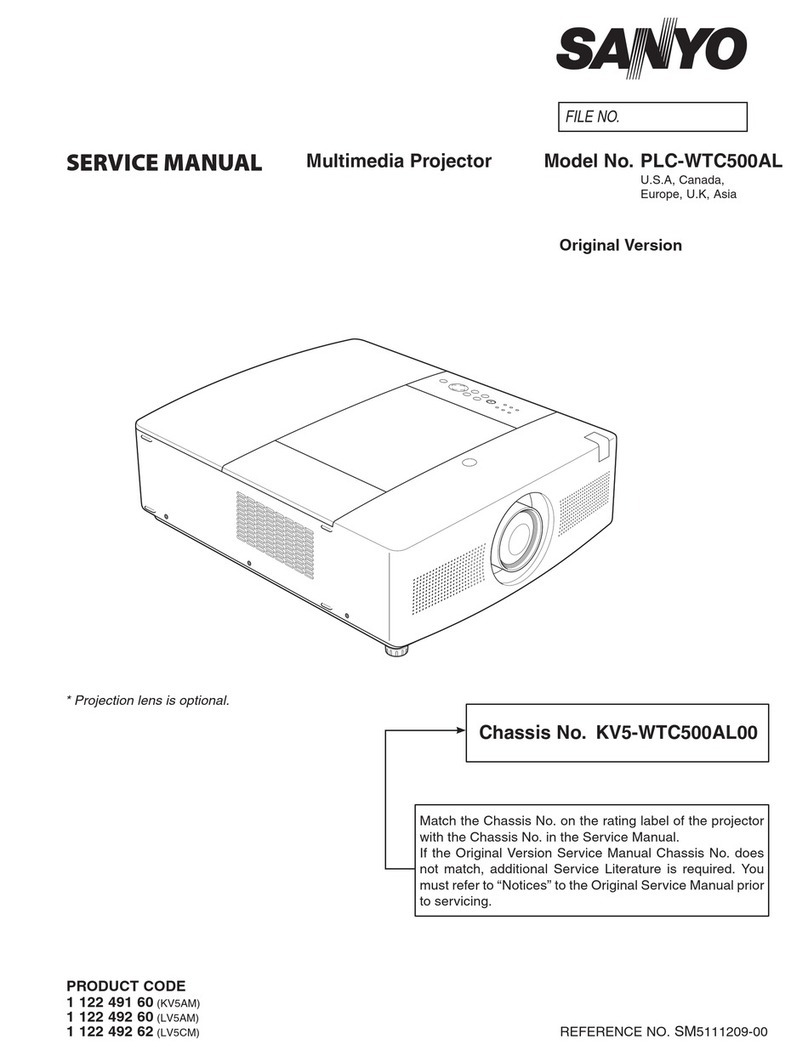 Sanyo PLC-WTC500AL User manual Sanyo PLC-WTC500AL User manual