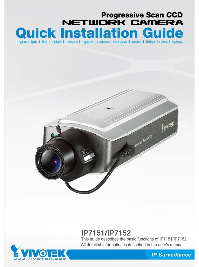 Vivotek IP7151 Quick installation guide