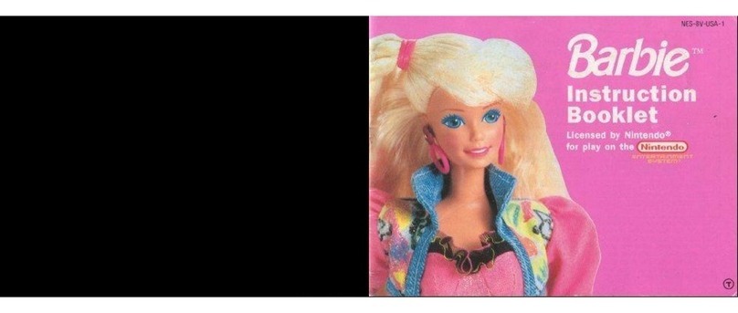 Nintendo Barbie Instruction booklet