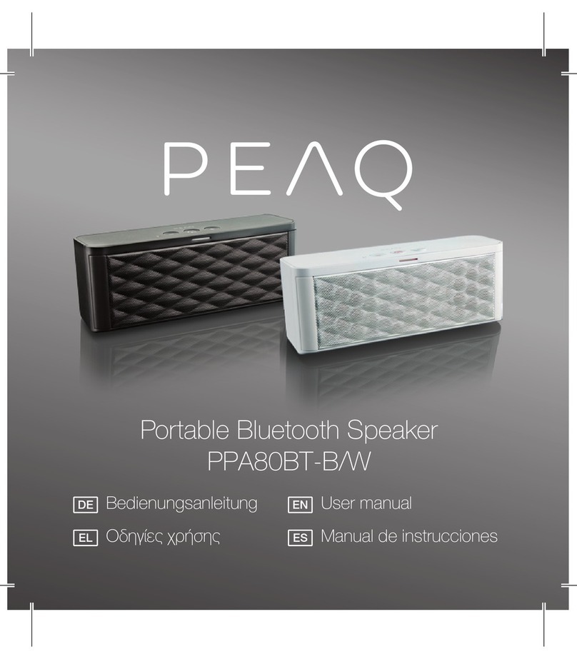 Peaq PPA80BT-B/W user manual