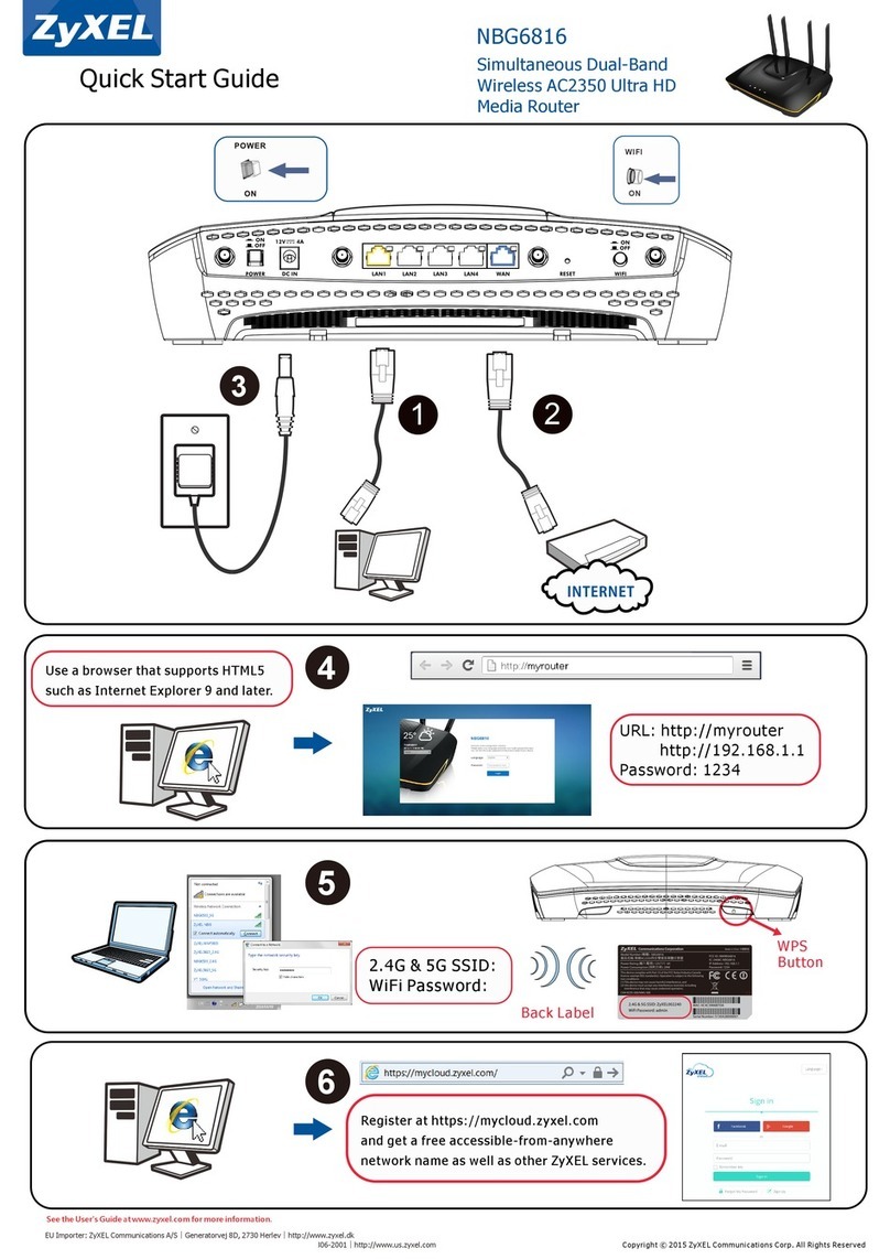 ZyXEL Communications NBG6816 quick start guide