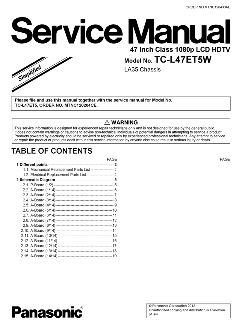 Panasonic Viera TC-L47ET5W User manual