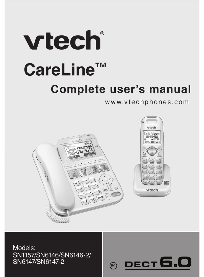 V-tech CareLine SN1157 User manual