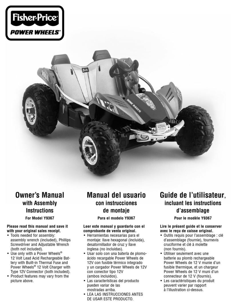 Fisher-Price Power Wheels Y9367 Datasheet