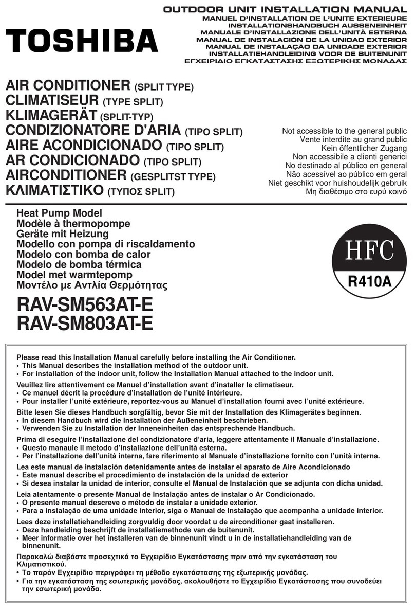 Toshiba RAV-SM563AT-E User manual