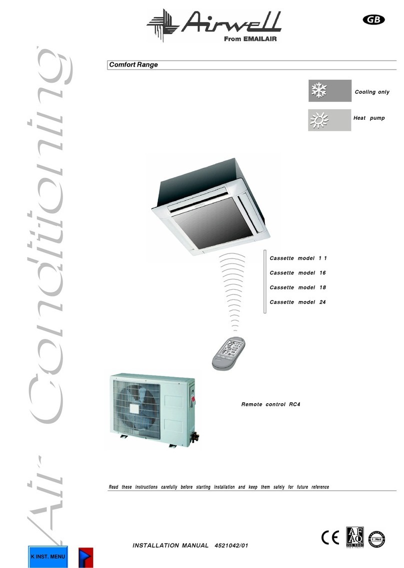 Airwell ECF 9 A RC User manual