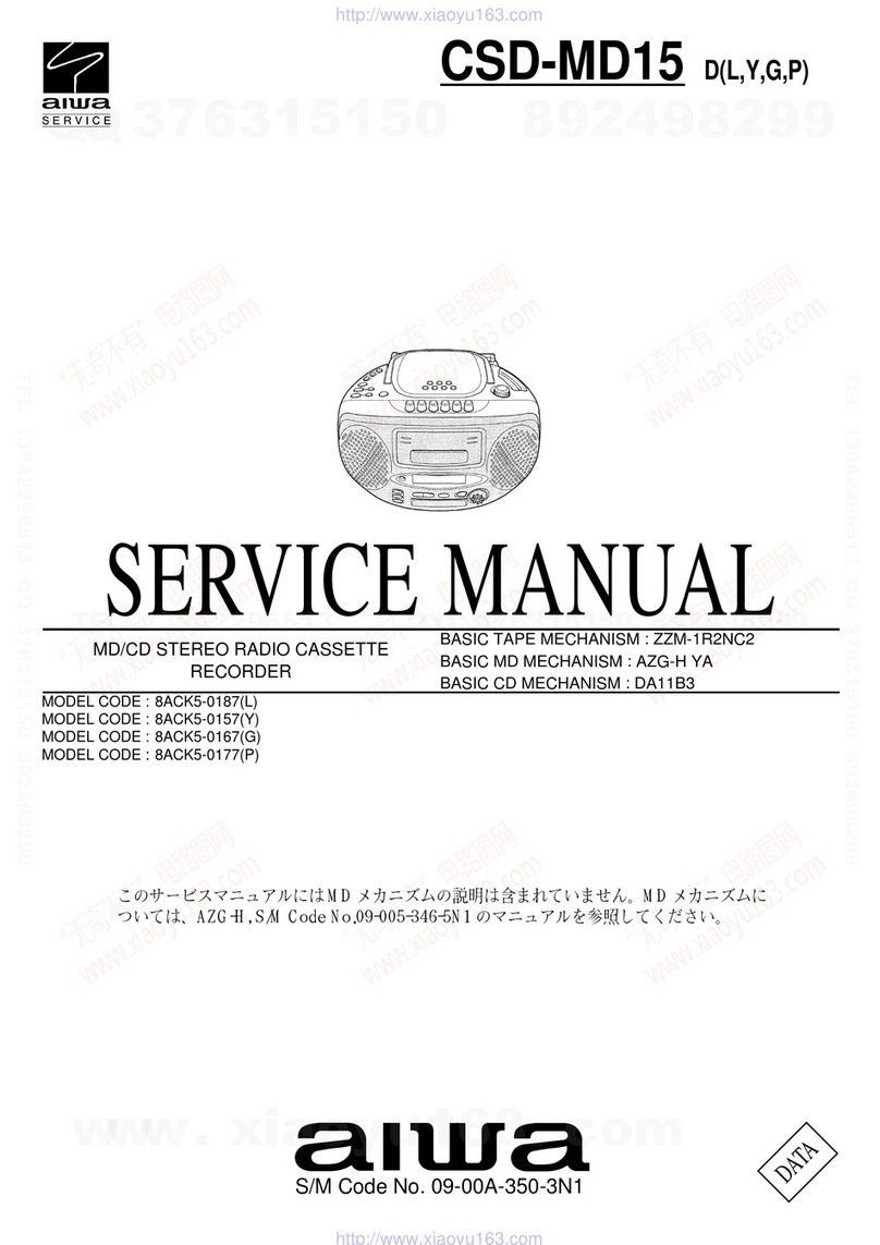 Aiwa CSD-MD15 Service manual