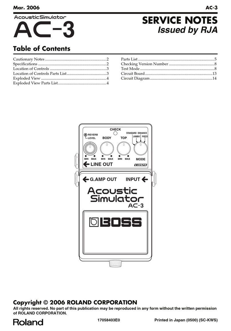 BOSSCO AC-3 Service notes