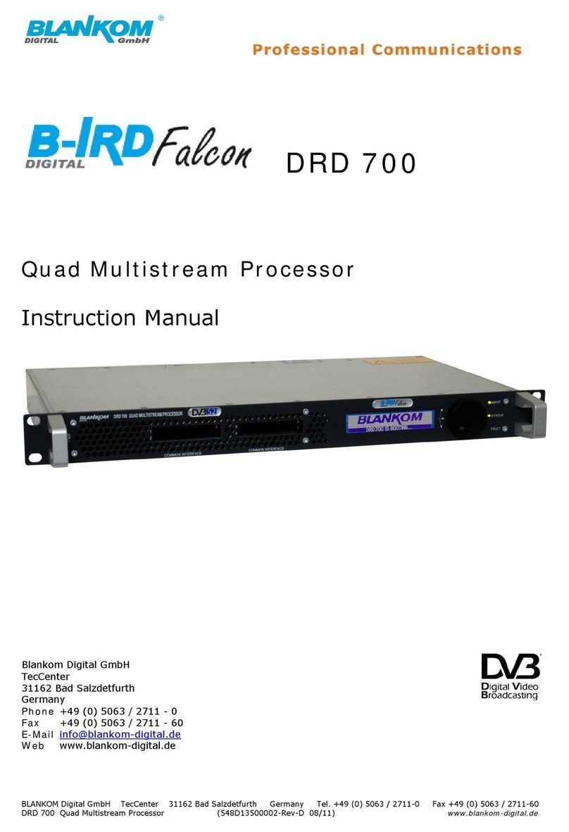 Blankom DRD 700 B-IRD Falcon instruction manual