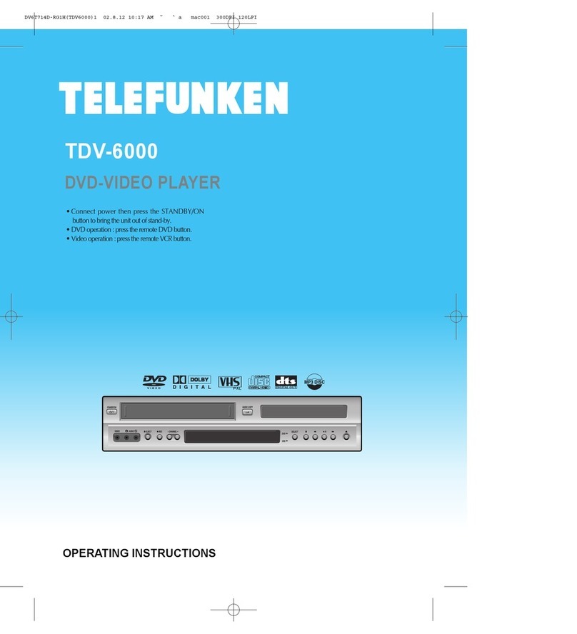 Telefunken TDV-6000 operating instructions