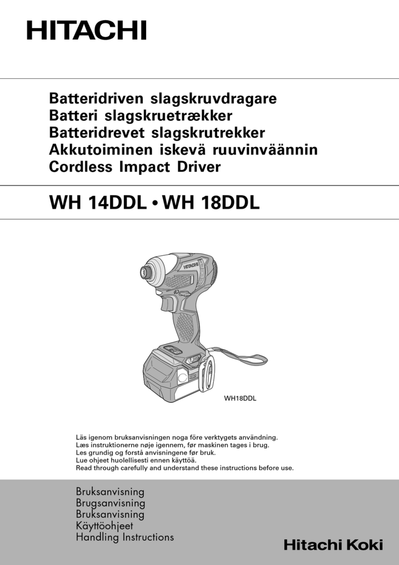 Hitachi WH 14DDL User manual Hitachi WH 14DDL User manual