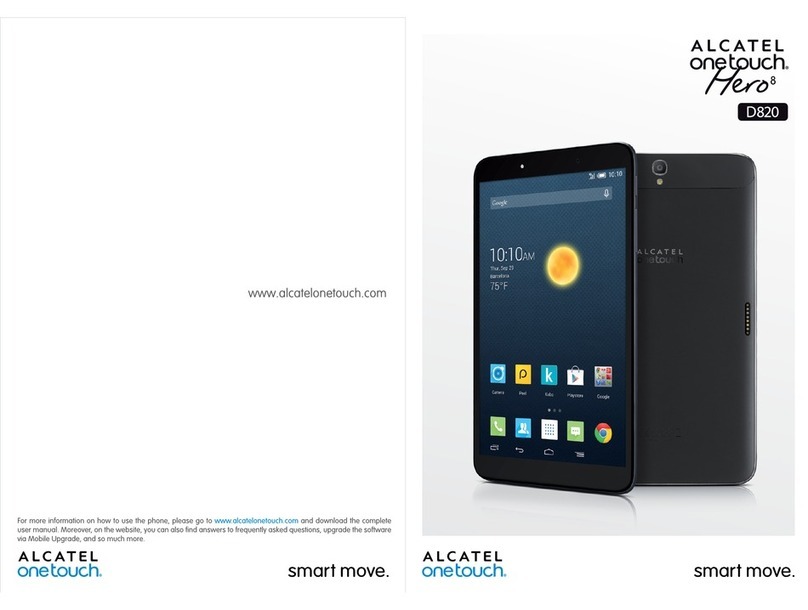 Alcatel OneTouch Hero 8 D820 User manual