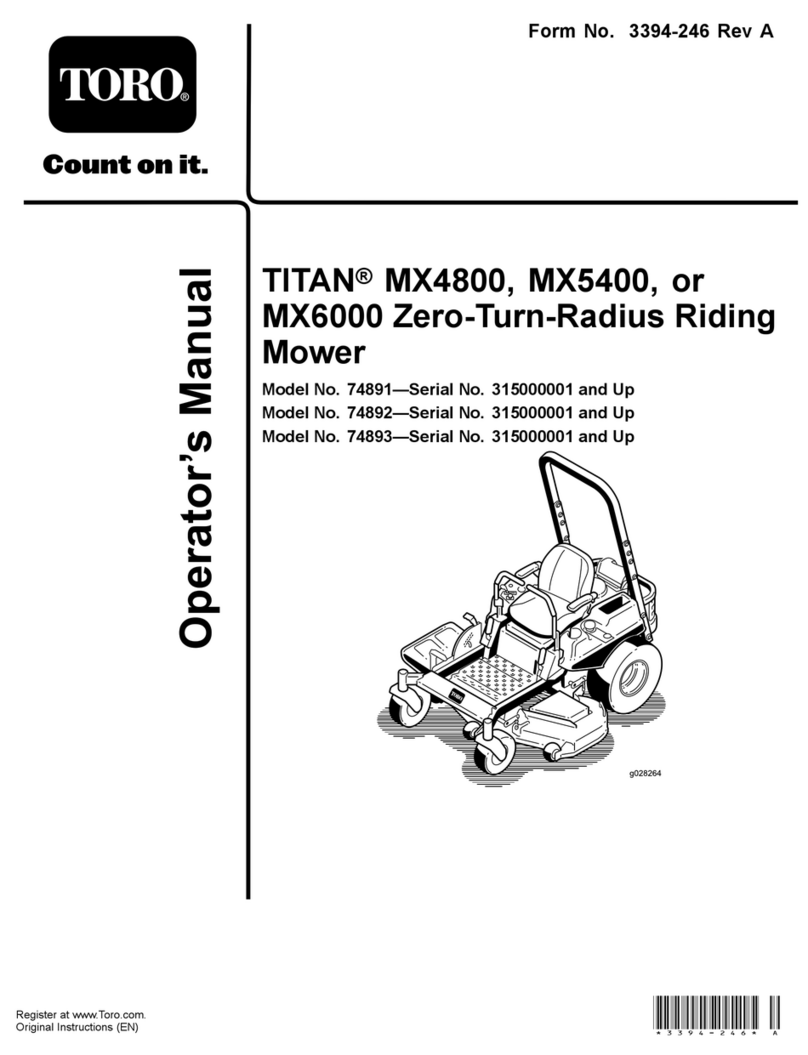 Toro Titan MX4800 User manual
