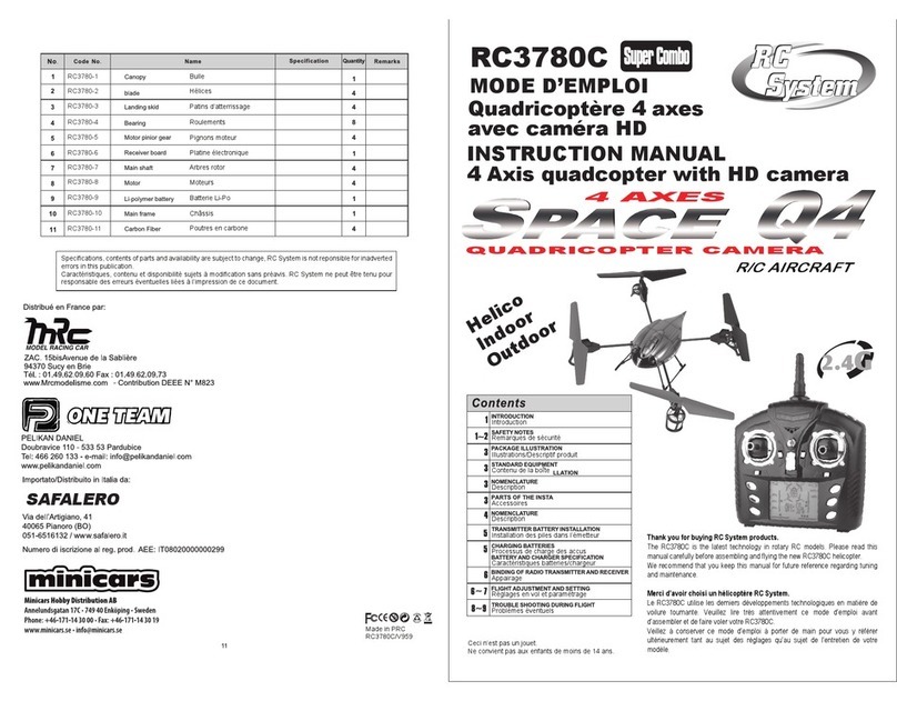 RC System RC3780C instruction manual