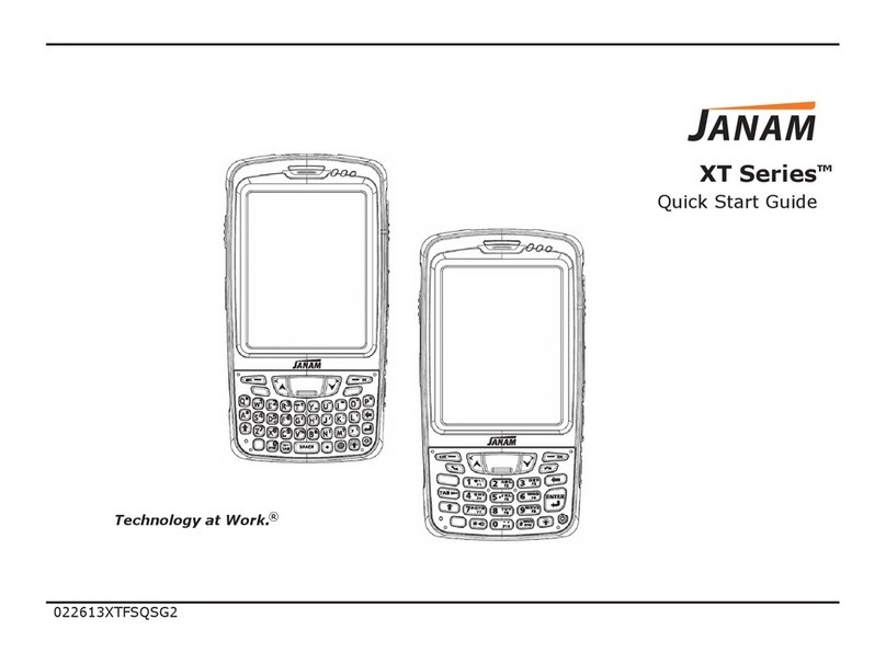 Janam xt series User manual