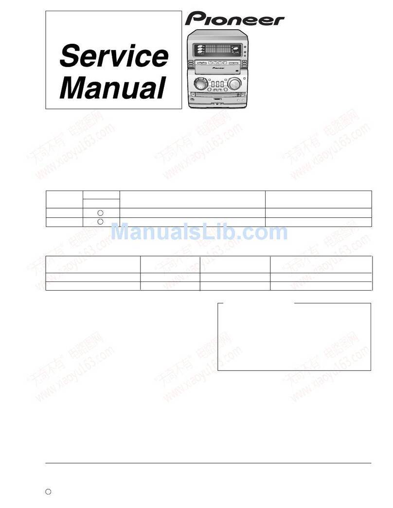 Pioneer XR-MR7 Service manual