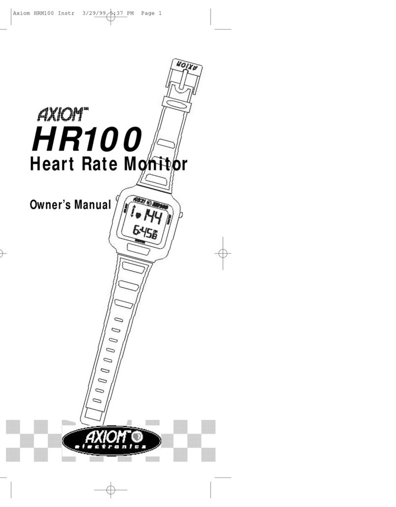 Axiom HR100 owner's manual