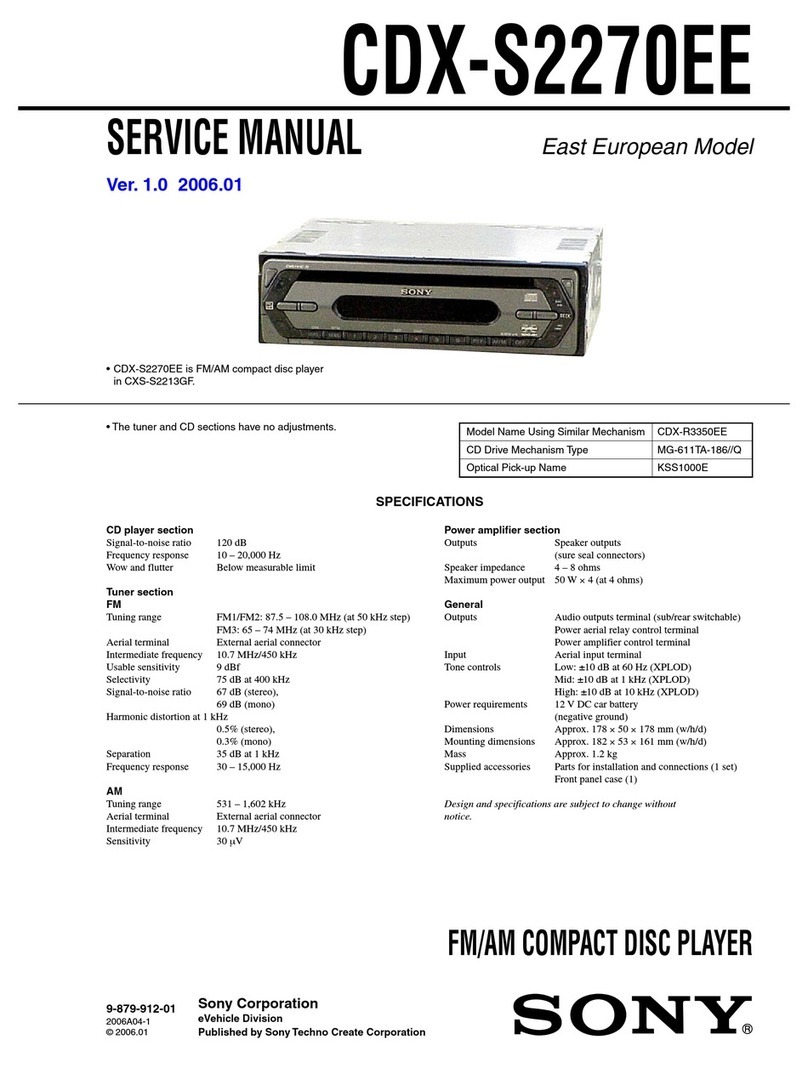 Sony CDX-S2270EE Service manual