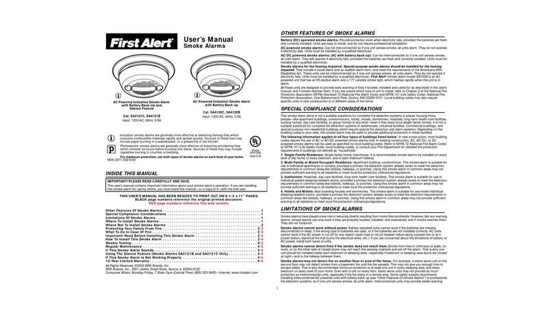 First Alert SA4121C User manual