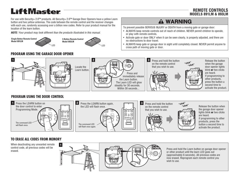 Chamberlain 891LM User manual