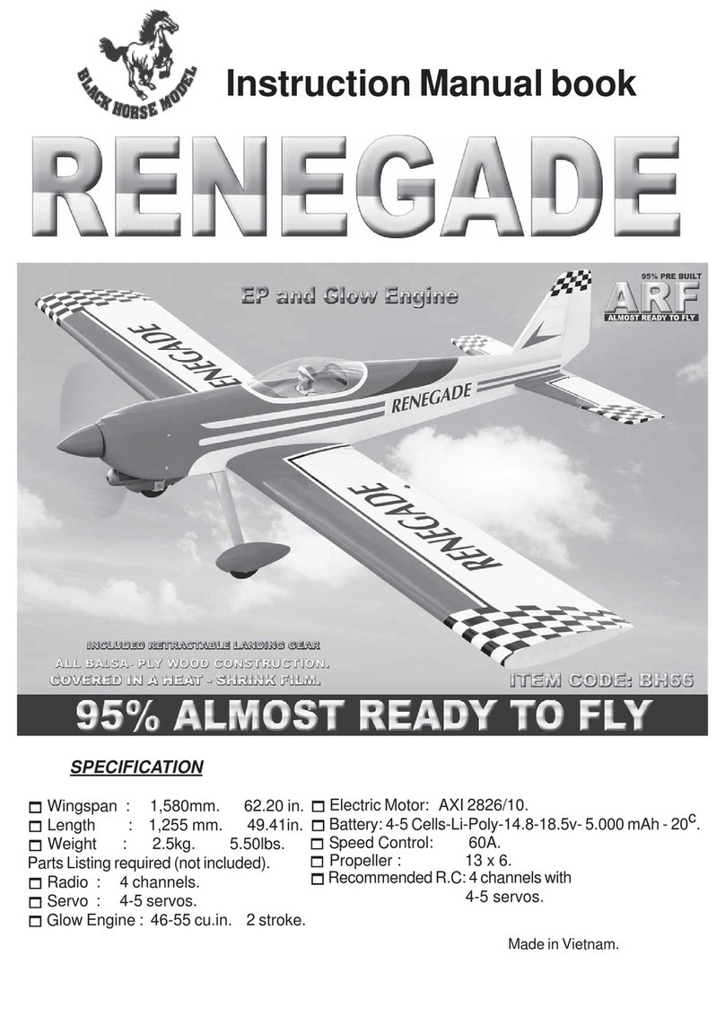 Black Horse Model renegade bh66 Instruction manual book