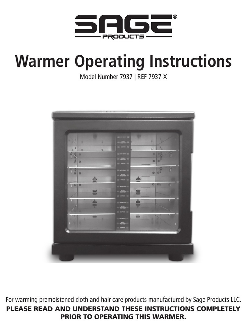 Sage 7937 operating instructions