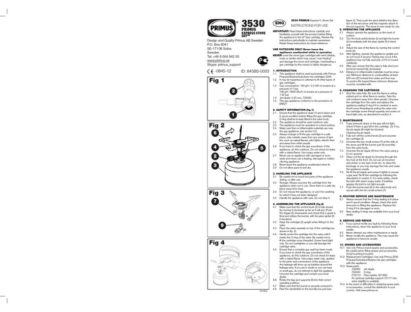 Primus 3530 Instructions for use