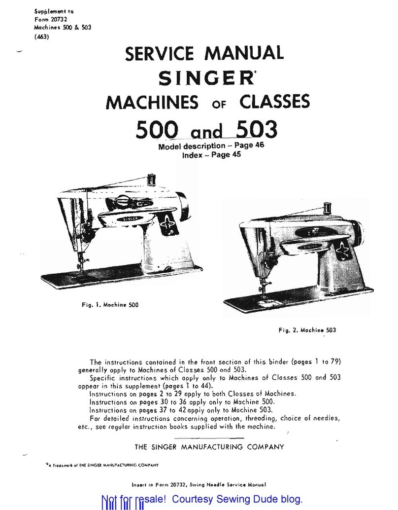 Singer 500 SERIES Service manual