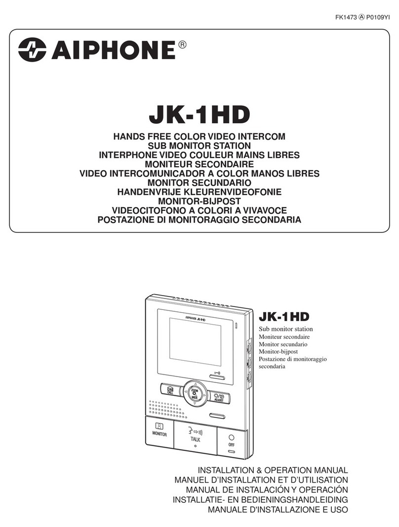 Aiphone JK-1HD User manual