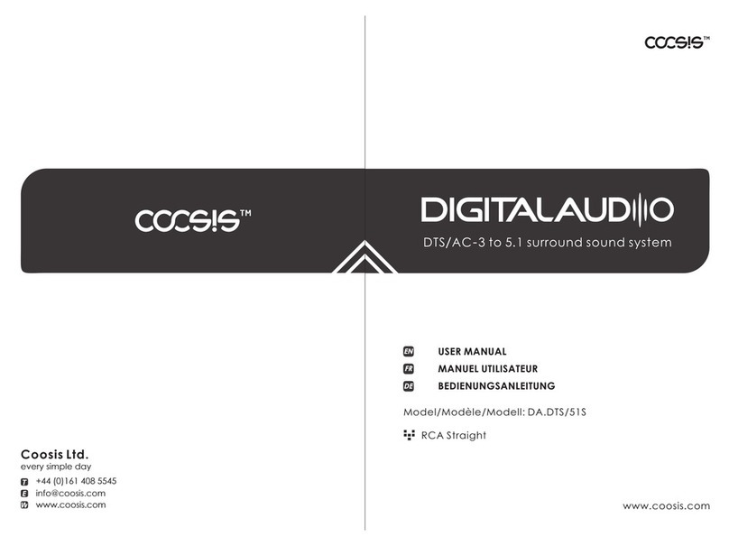 Coosis DA.DTS/51S user manual
