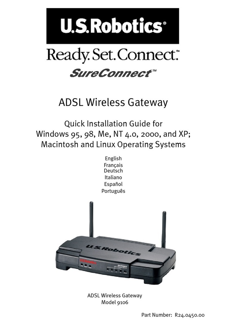 US Robotics sureconnect Quick installation guide