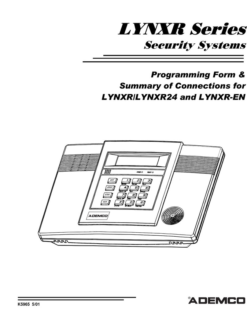 ADEMCO LYNXR Owner's manual