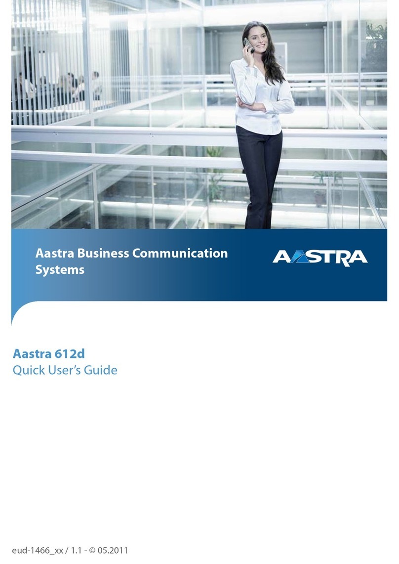 Aastra 612d Instruction manual