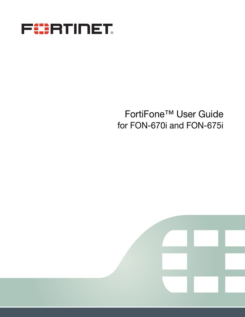 Fortinet FON-670i User manual Fortinet FON-670i User manual