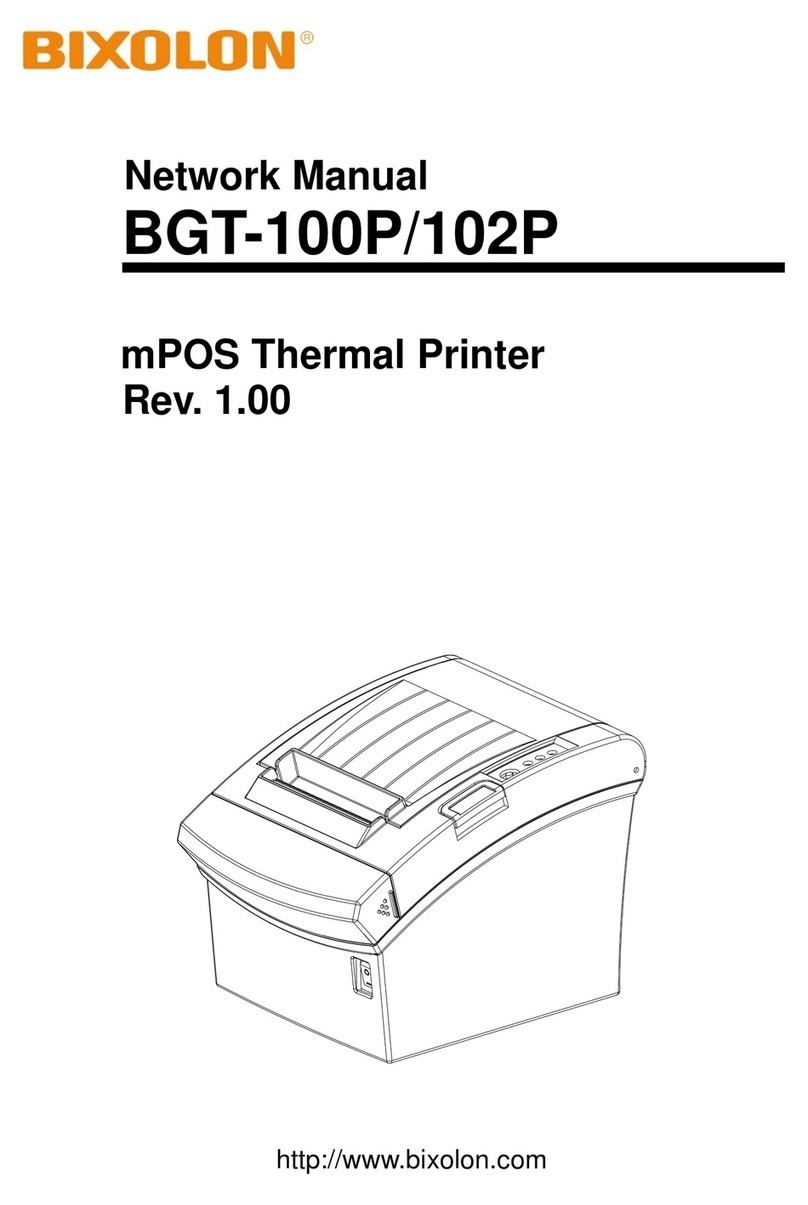 BIXOLON BGT-100P Installation and maintenance instructions