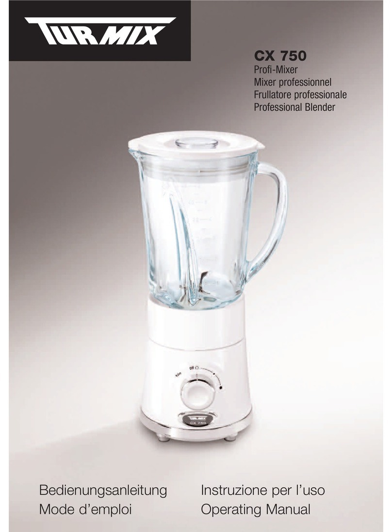 TUR MIX CX 750 operating manual