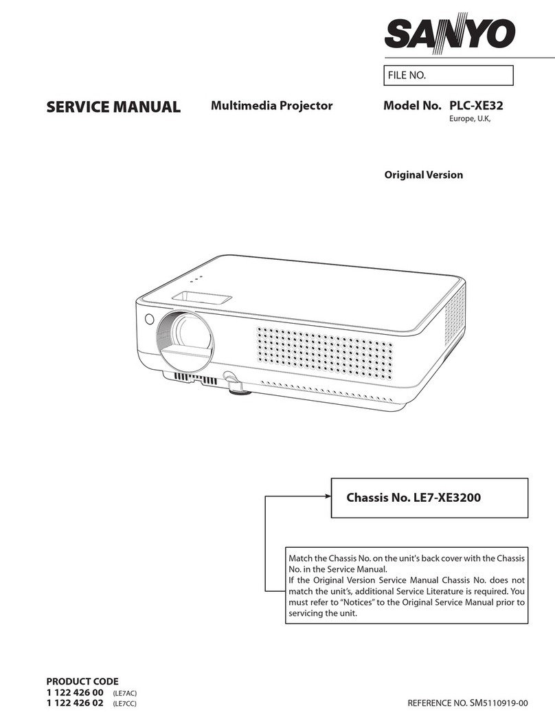 Sanyo PLC-XE32 User manual