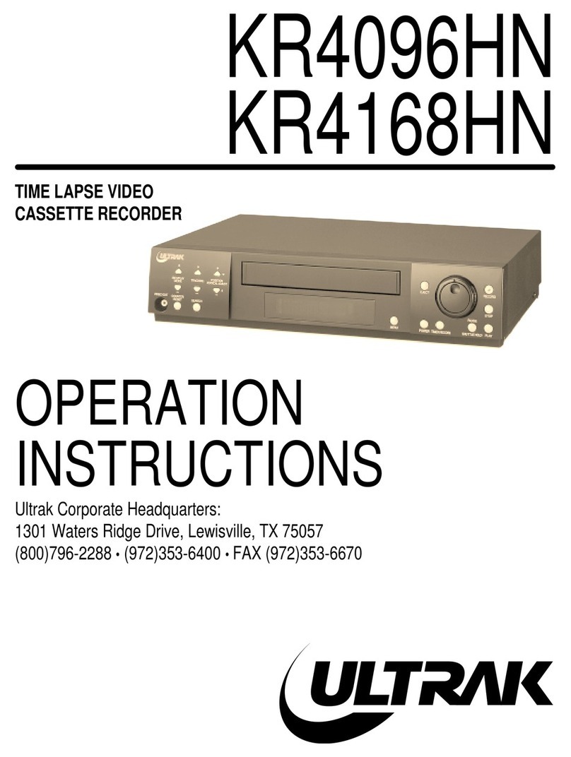 Ultrak KR4096HN Operation instructions