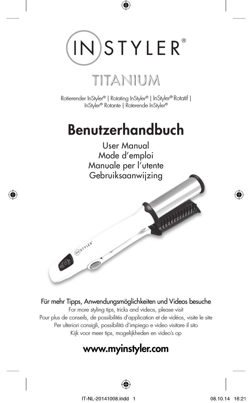 InStyler titanium User manual InStyler titanium User manual