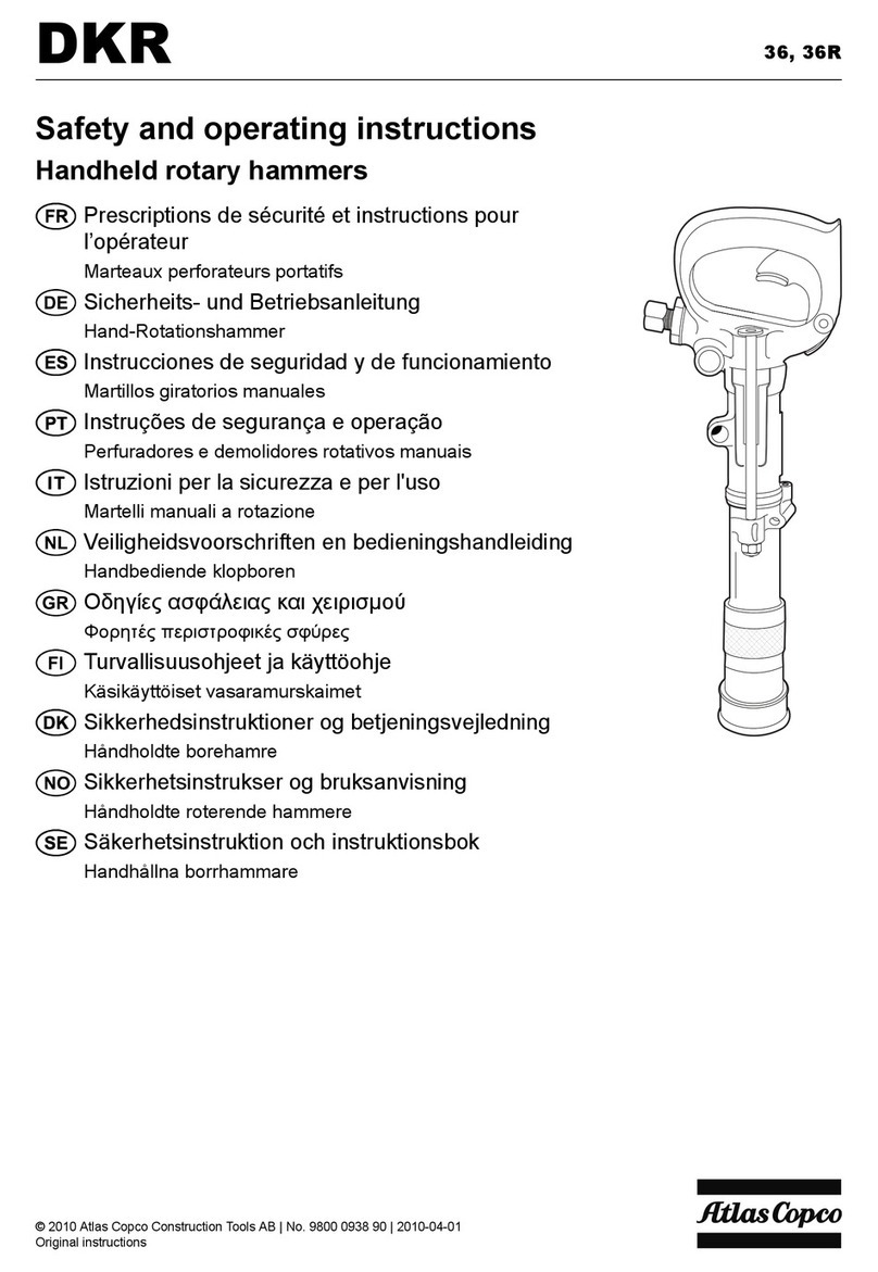 Atlas Copco DKR 36 Maintenance and service guide