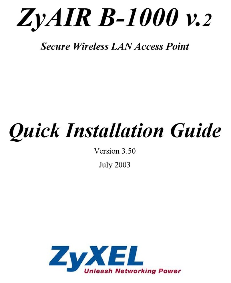 ZyXEL Communications ZyXEL ZyAIR B-1000 User manual