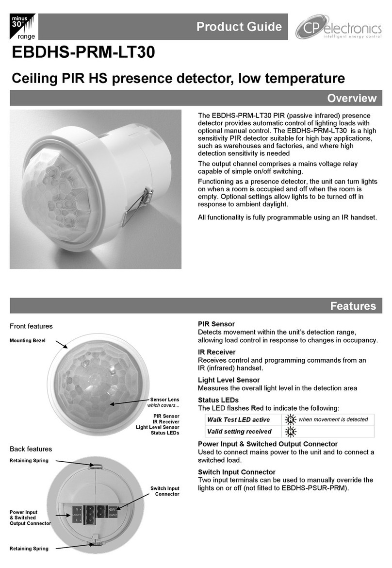 CP EBDHS-PRM-LT30 User manual