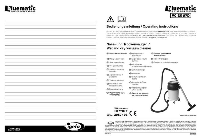 bluematic VC 20W User manual