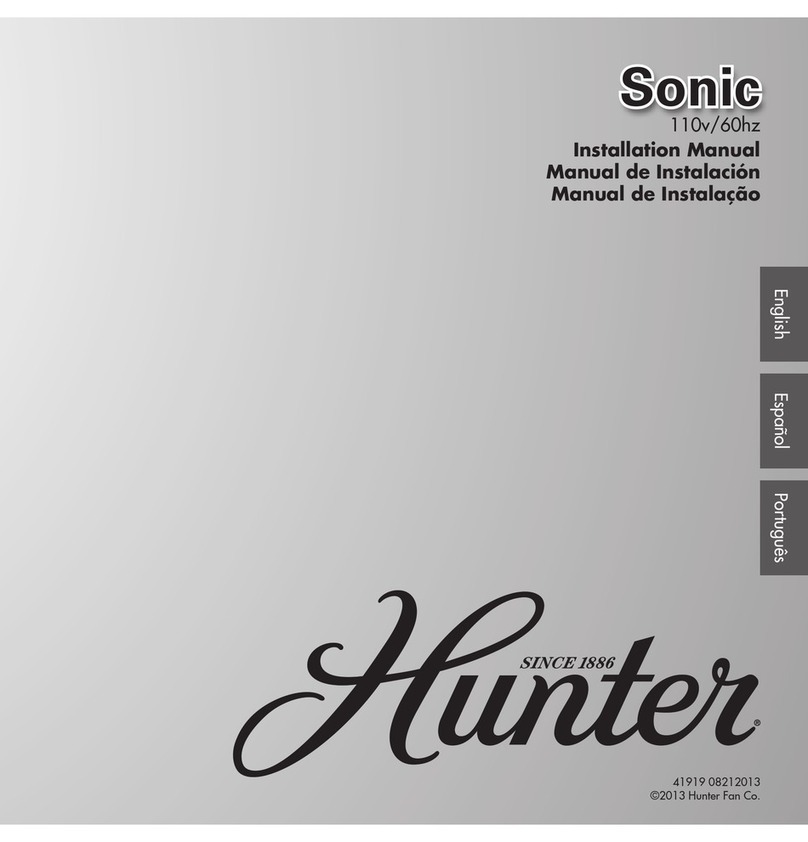 Hunter Sonic User manual