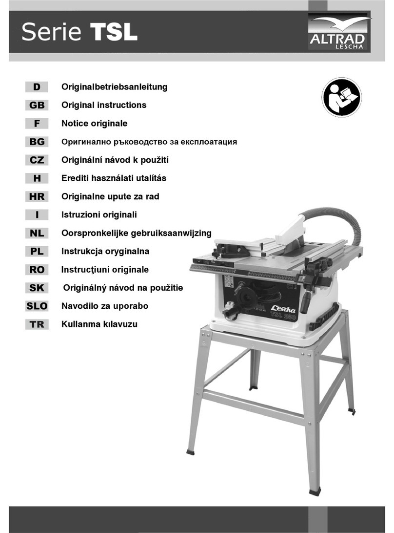 Altrad TSL 250 Original instructions