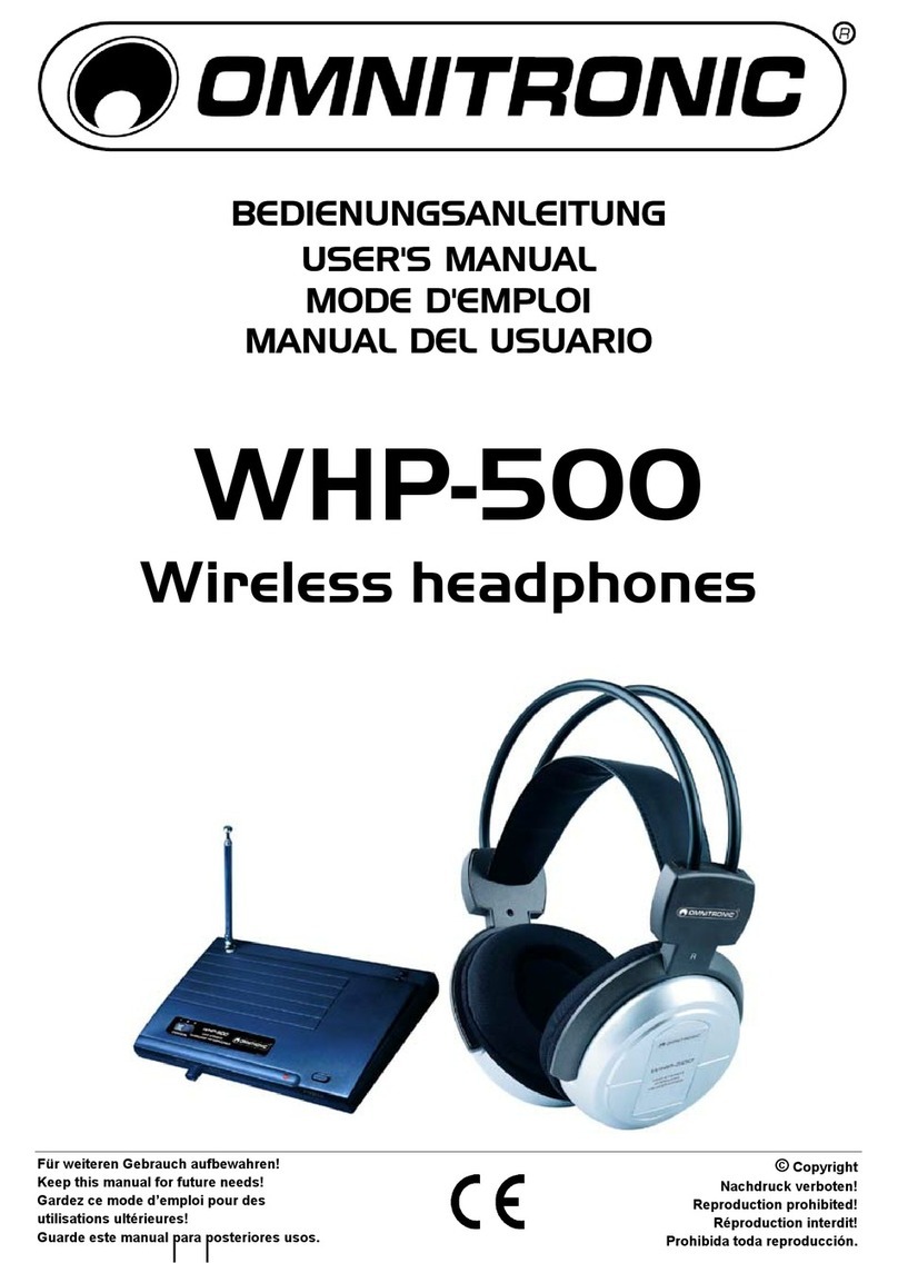 Omnitronic WHP-500 user manual