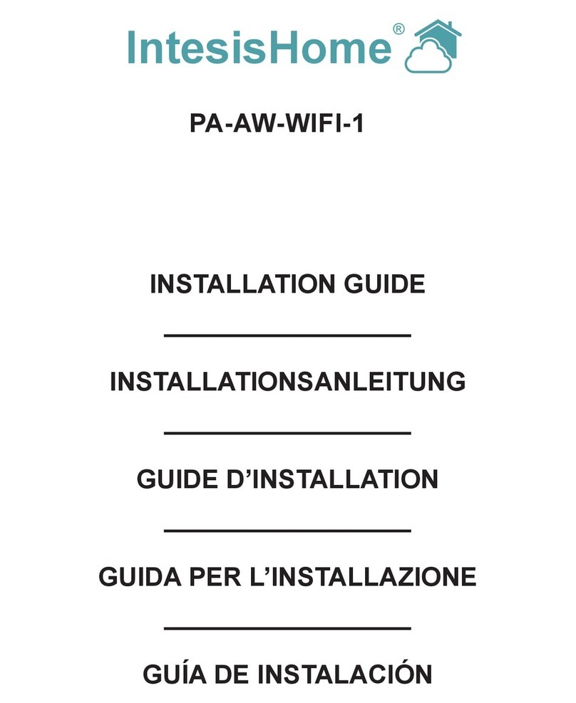 IntensisHome PA-AW-WIFI-1 installation guide