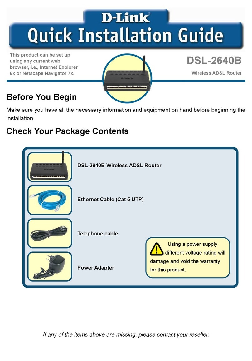 D-Link DSL-2640B User manual
