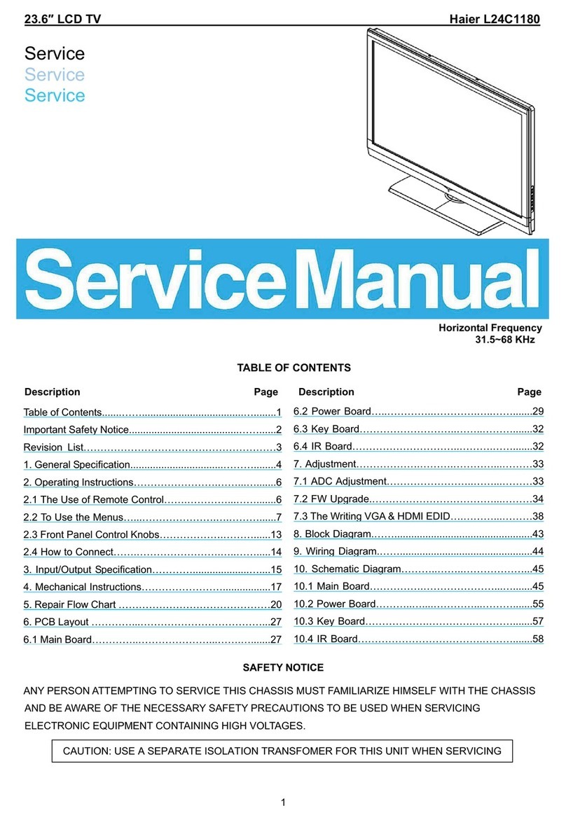 Haier L24C1180 User manual Haier L24C1180 User manual