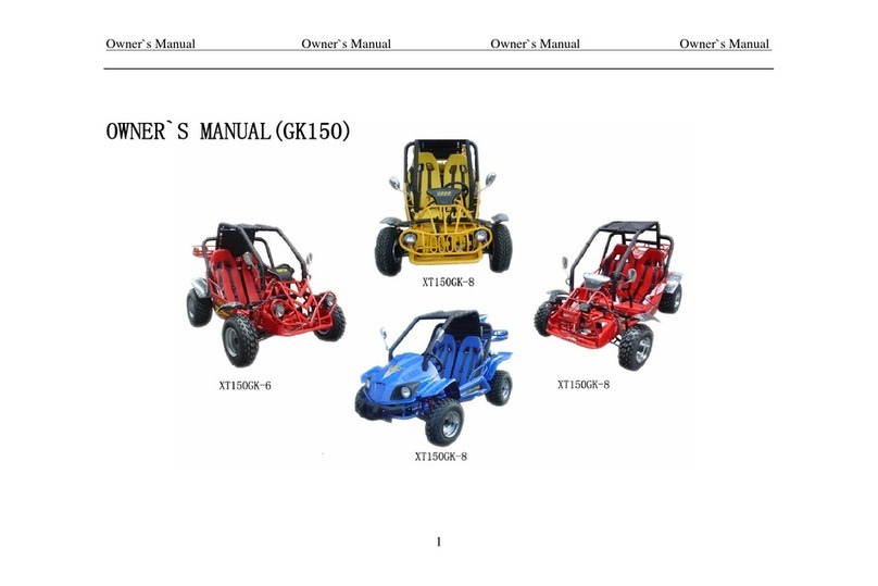 Kinroad XT150GK-8 owner's manual